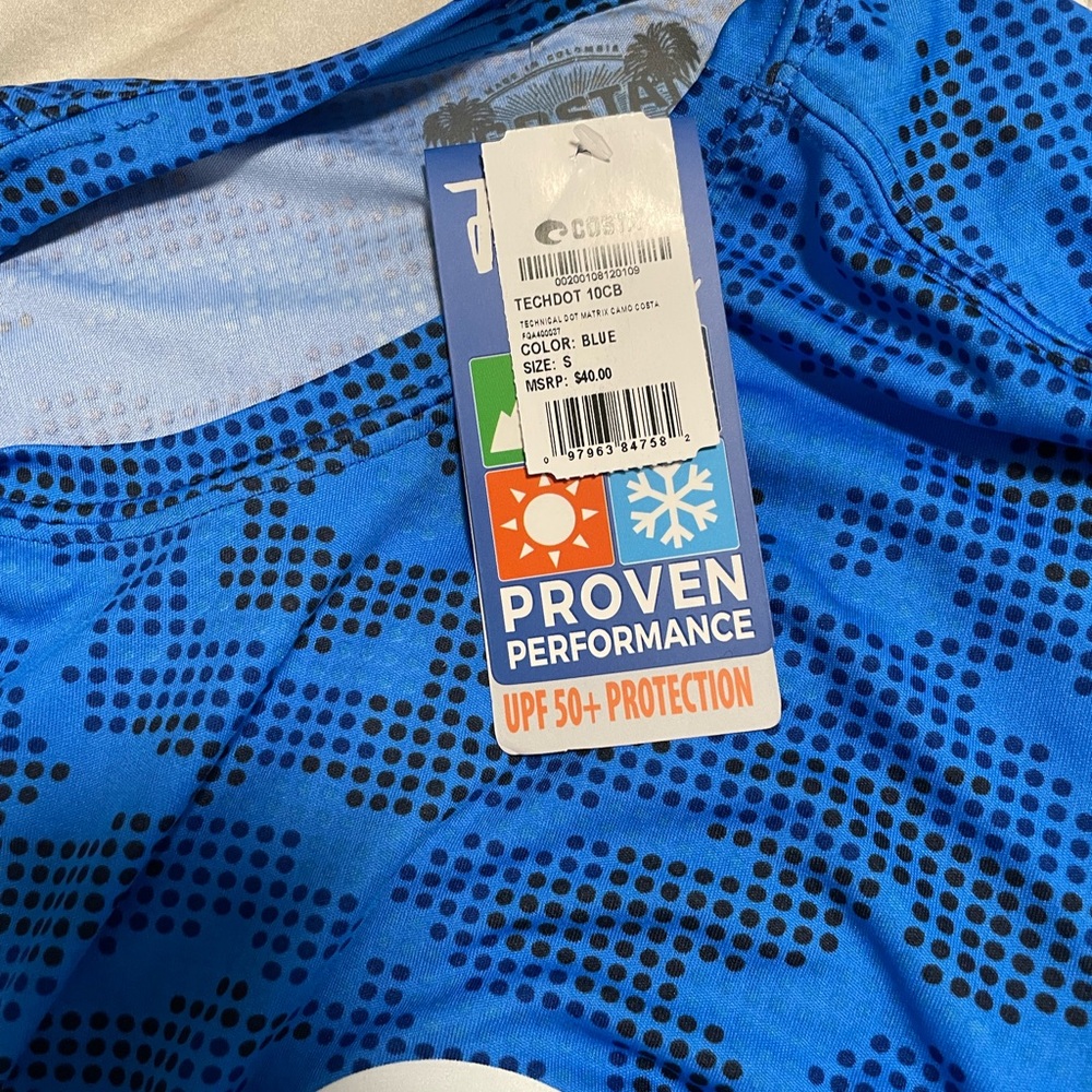 Blue Techdot Performance Shirt